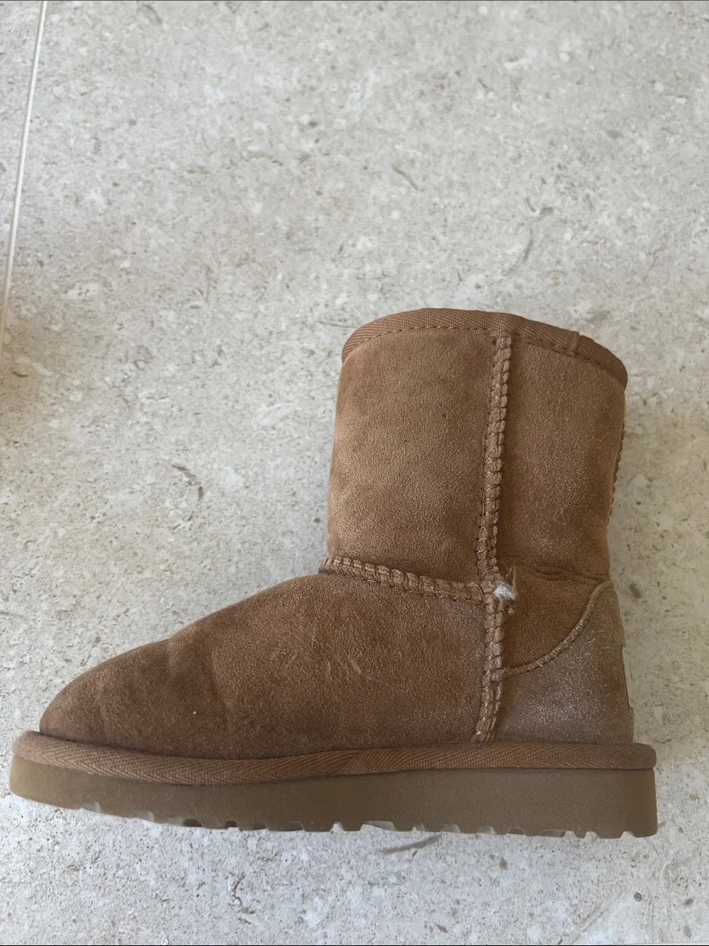 UGG Chestnut Suede Classic Short Boot
